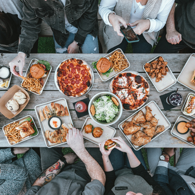 Eine Gruppenbestellung für den Office Lunch