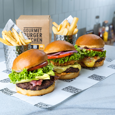 Burger mit Pommes Lieferservice