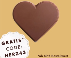 Gratis Schokoladen-Herz ab € 49.- Einkauf bei Rausch